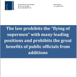 The law prohibits the “flying of supermen” with many leading positions and prohibits the great benefits of public officials from additions