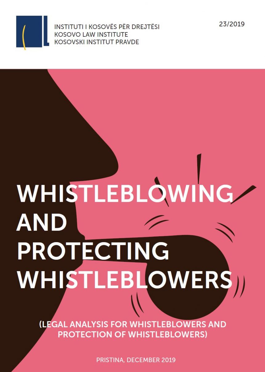 Whistleblowing and protecting whistleblowers